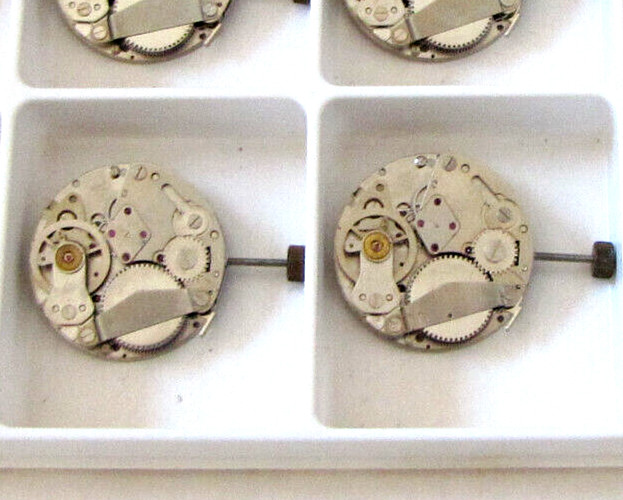 2 pieces Chronostop EB 8800 movement with flyback, small sec and date SwissMade