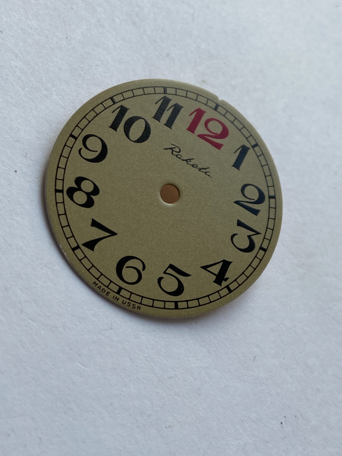 NOS LOT WATCH RAKETA RED 12 DIAL 2609HA 19 JEWELS RARE NEW OLD STOCK PARTS USSR
