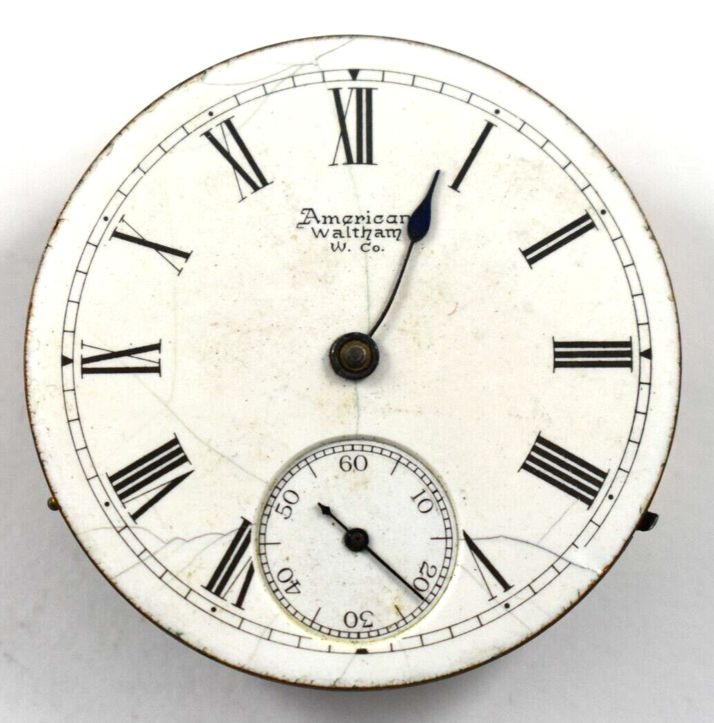 Vintage Waltham Grade 12 14s 11J Hunting Pocket Watch Movement lot.wc
