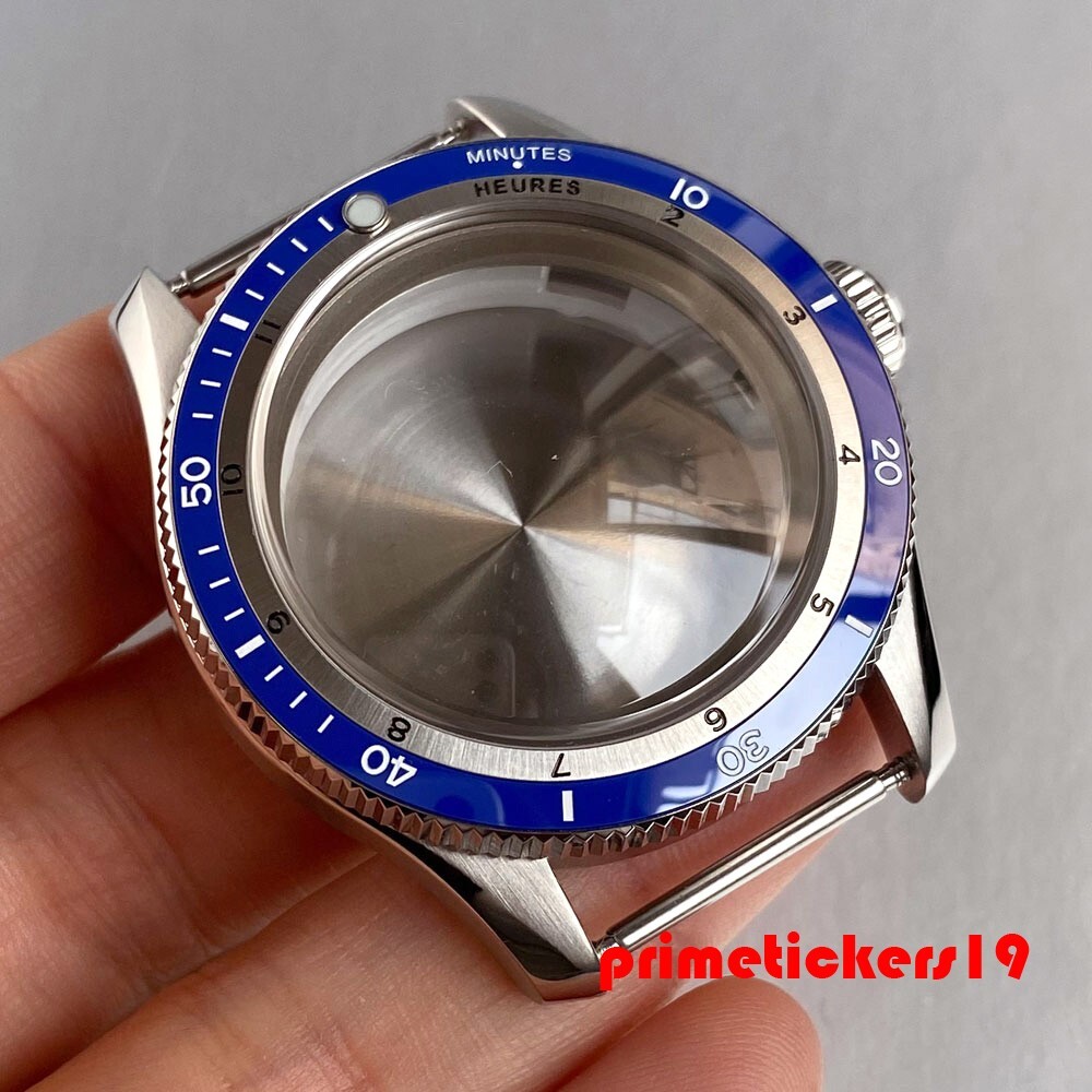 Domed Sapphire Dive 40mm Men’s Watch Case+Band+Inner Ring 20BAR Fit NH35 PT5000