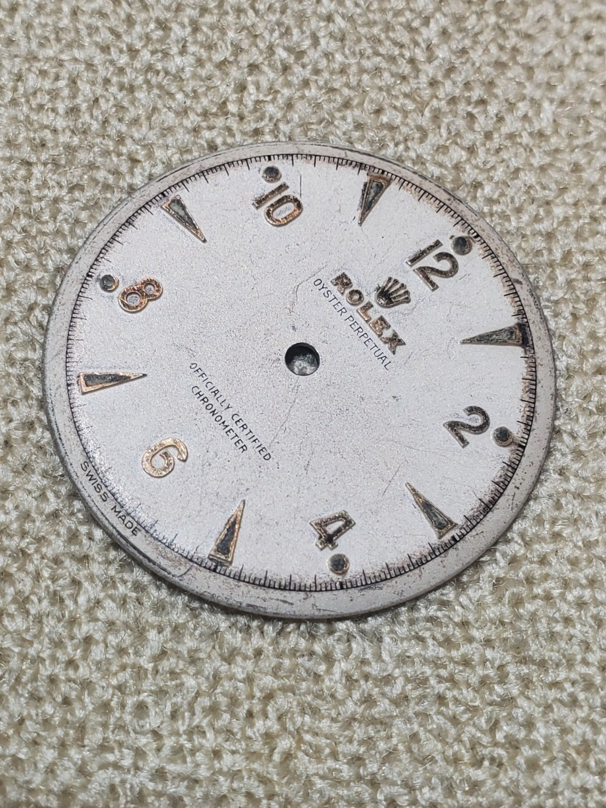 Rare & Orig. 50s Rolex Oyster Perpetual Semi-Bubbleback Dial Part Ref. 6084/6085