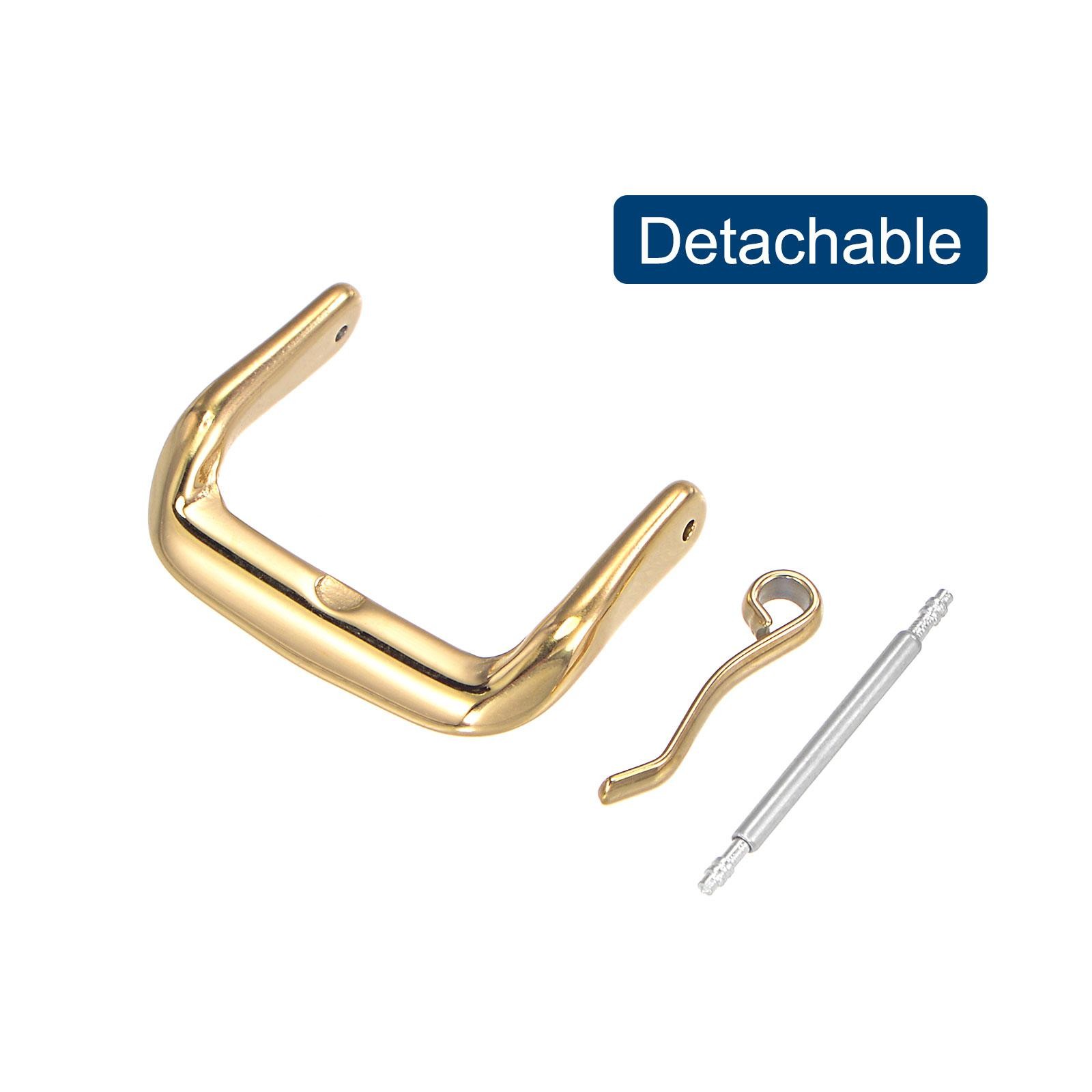 Buckle strap watch, 316 polished stainless steel, gold shades for 18mm