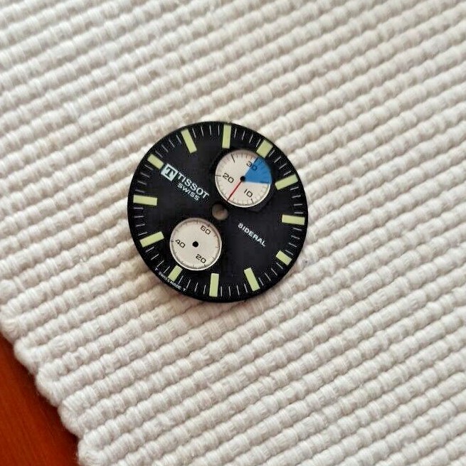 RARE TISSOT SIDERAL LEMANIA 872 CHRONOGRAPH DIAL REPLACEMENT FROM 1960