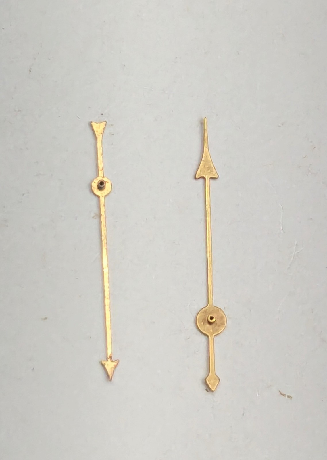 Vintage Watchmakers Estate Gold Arrow Center Second Watch Hands Lot Of 2