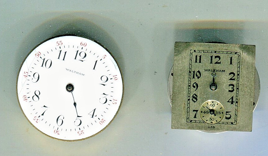 2- WALTHAM WATCH MOVEMENT 1 MODEL 1891 SEASIDE,1 7j wristwatch