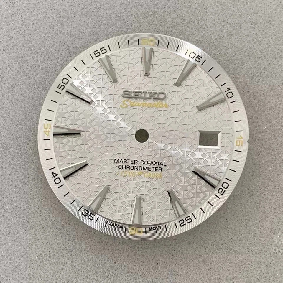 33.5mm Watch Dial Green Luminous Dial Watch Accessories for NH35/NH36 Movement