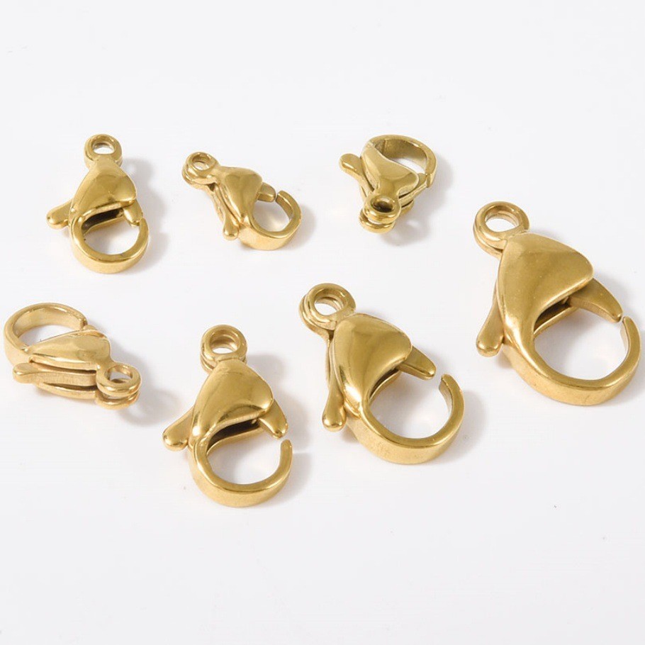 Stainless steel lobster buckle DIY jewelry bracelet necklace connecting 20PCS