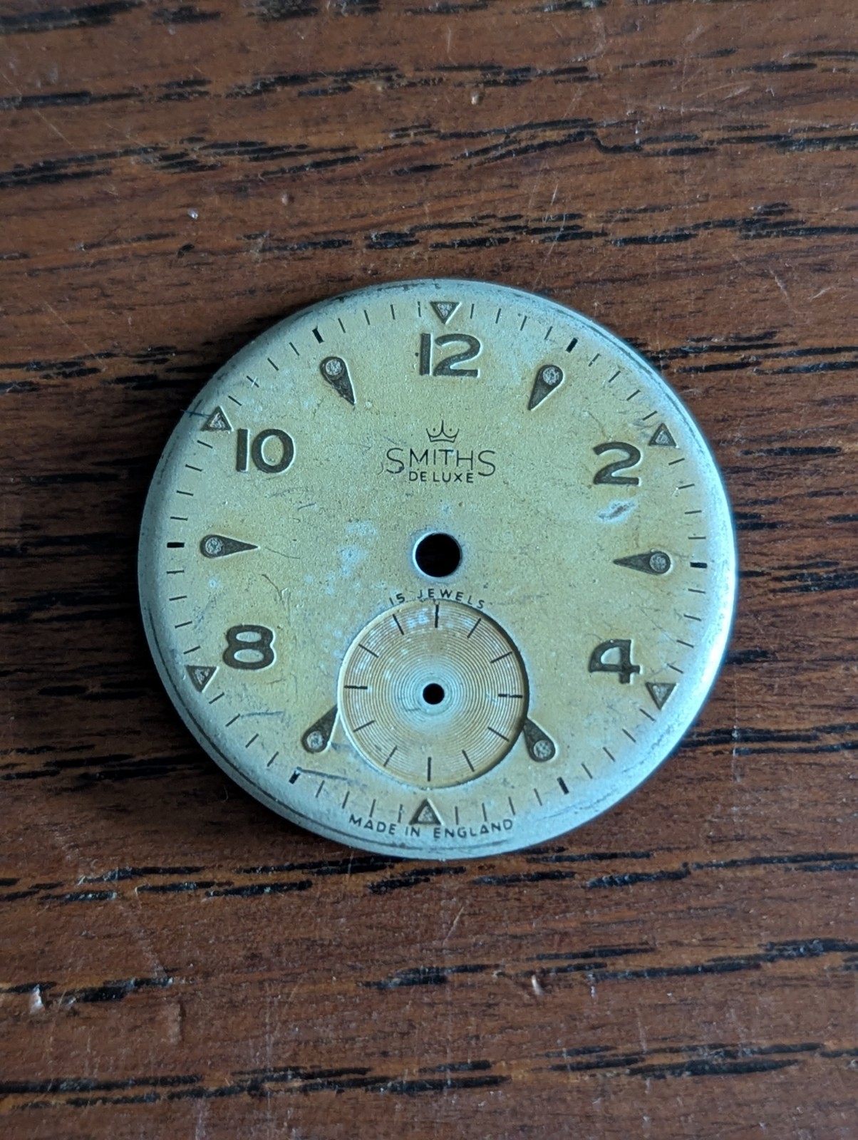 Smiths DeLuxe Watch Dial, Everest Range, Good Condition, 29mm #N999