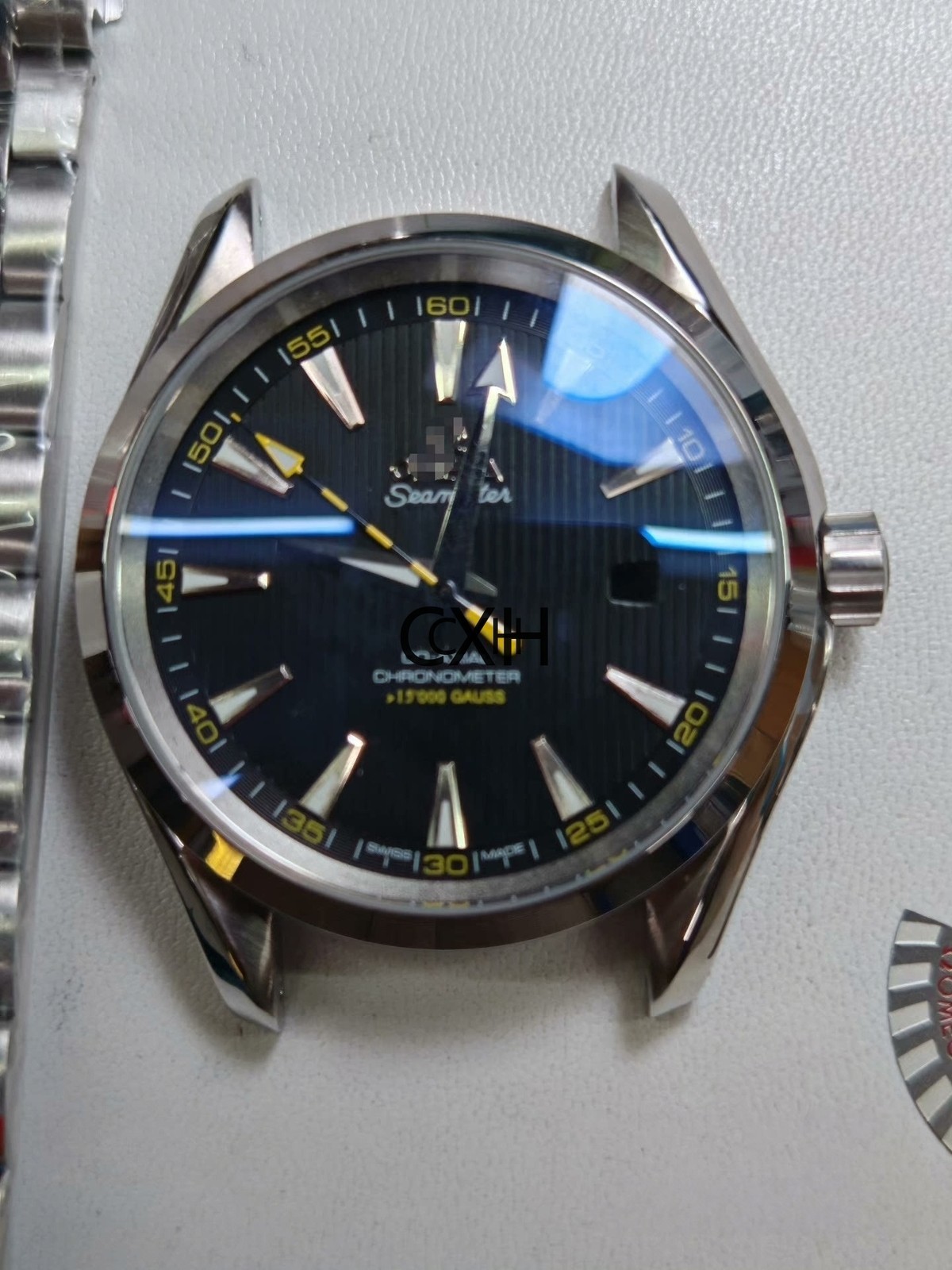 41MM Stainless Steel Watch Case With Band Kit for Aqua Terra 8215 8200