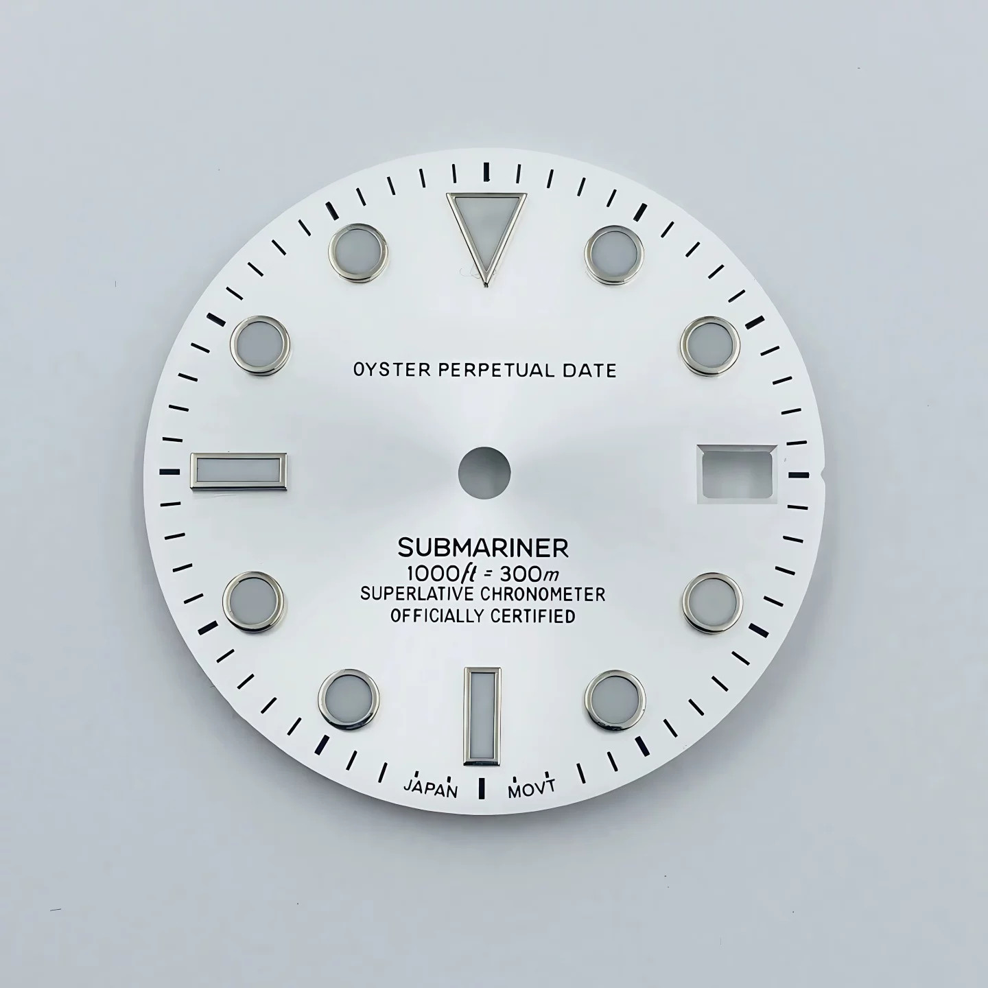 28.5mm SUB Sun Pattern Watch Dial Blue Green Lume for Nh35 Nh36 Movement Parts