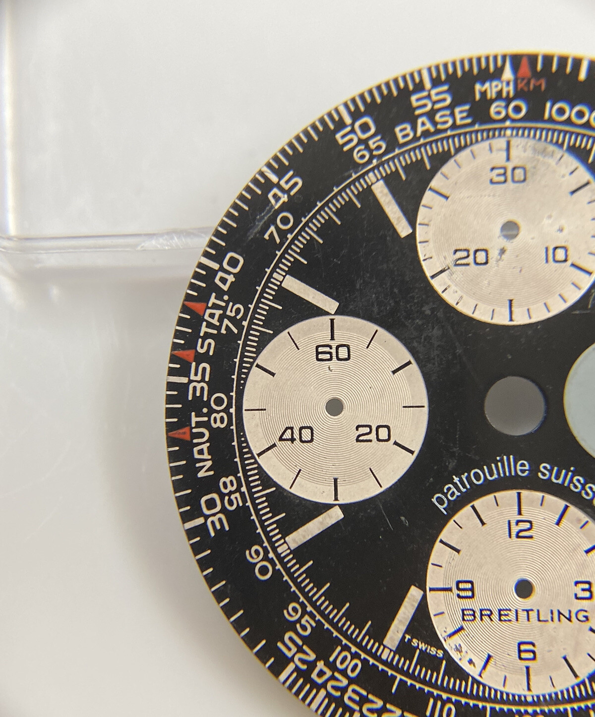 Genuine Breitling Old Navitimer Patrouille Suisse Black 32mm Dial Ref: A13022