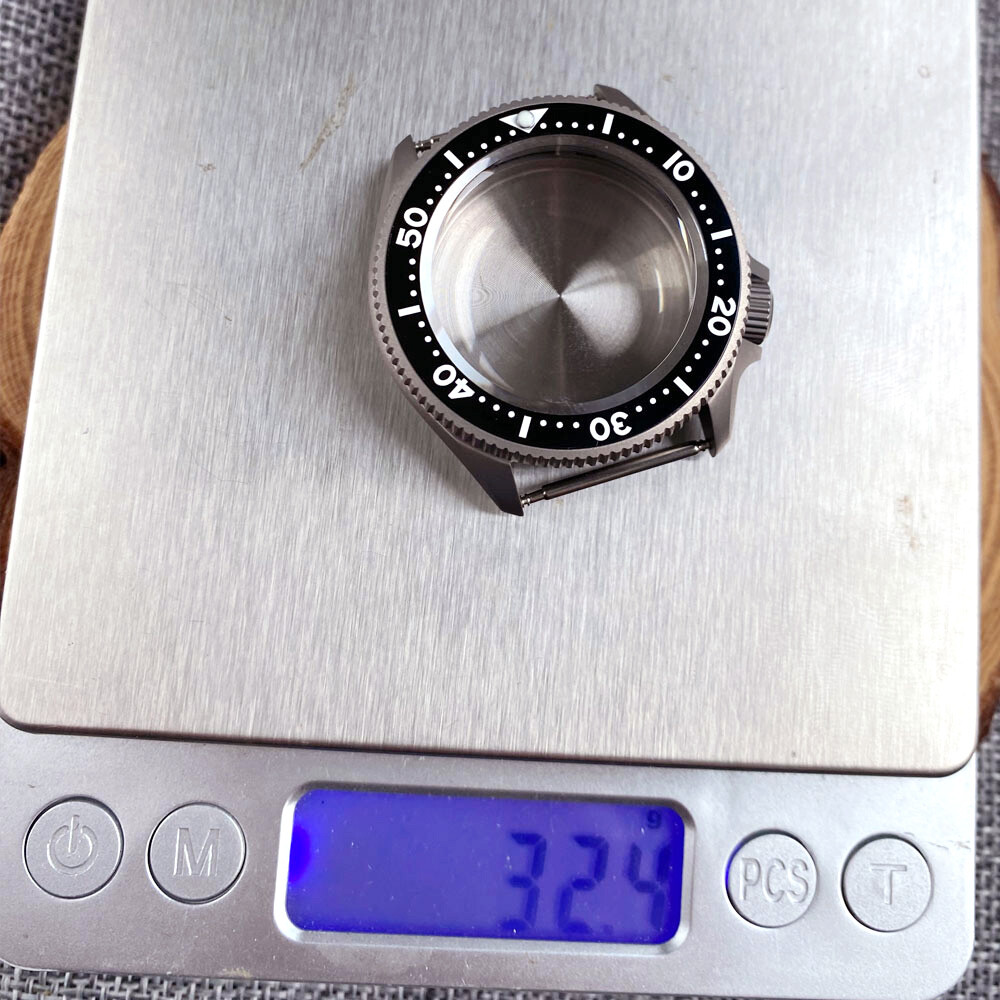 37mm Sapphire Glass Titanium Watch Case Fit NH35 NH36 ETA 2824 movement SKX 013