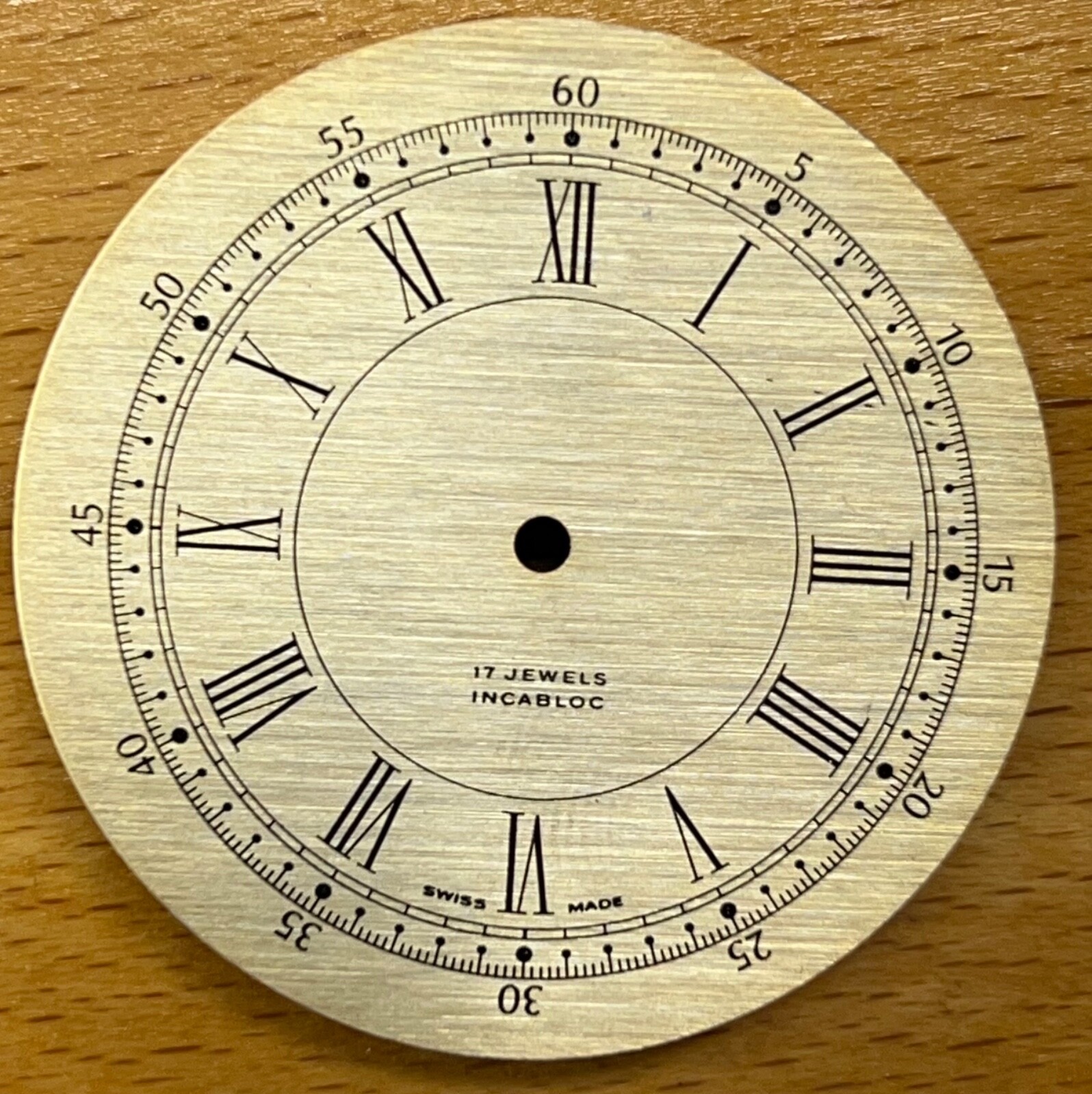 Unbranded Pocket 17Jewels Incabloc Dial Swiss Made 38.5mm Latin Numbers #D56