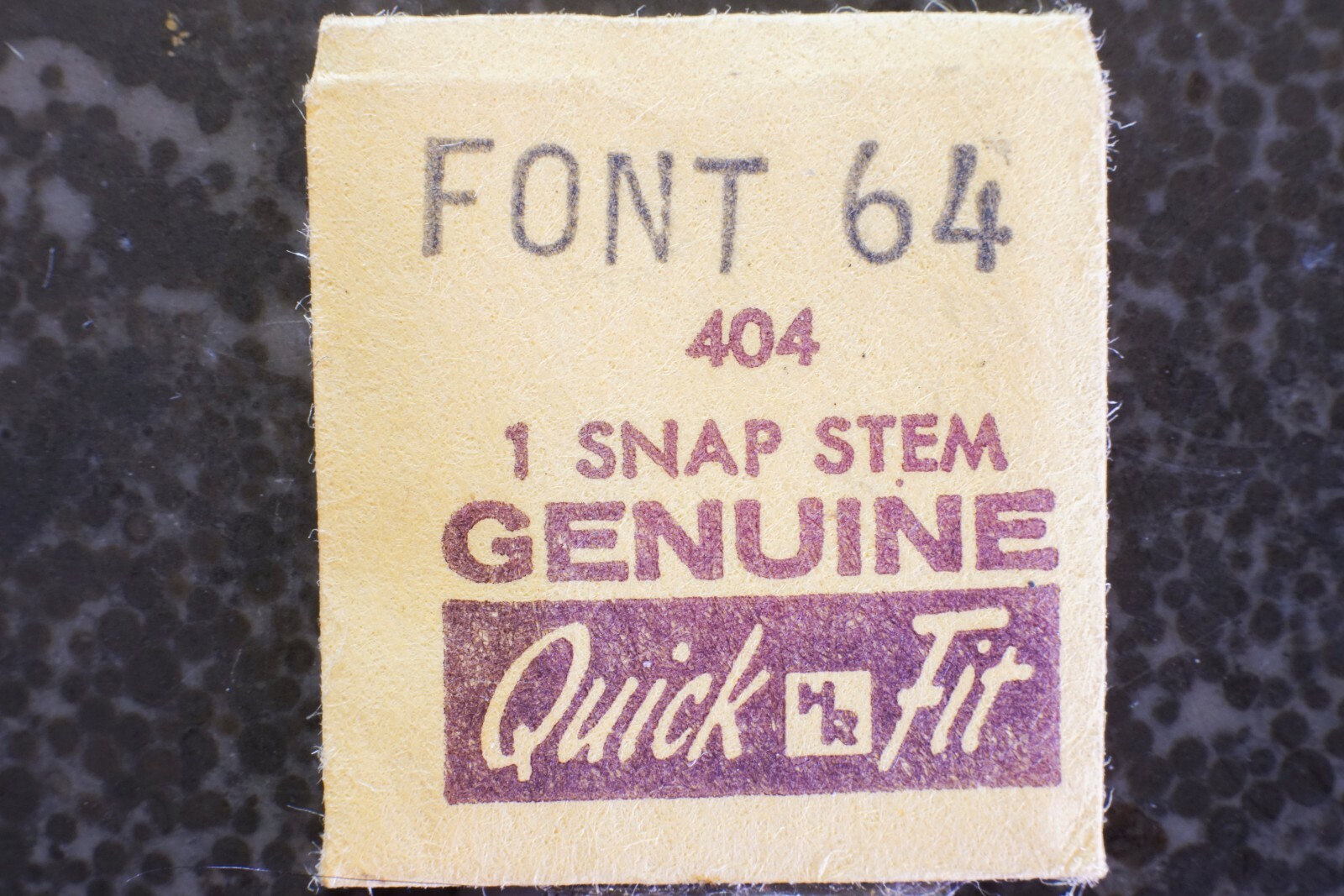 Fontainemelon FHF Watch Stem Font 64 404 Snap Stem Quick Fit Swiss Watch