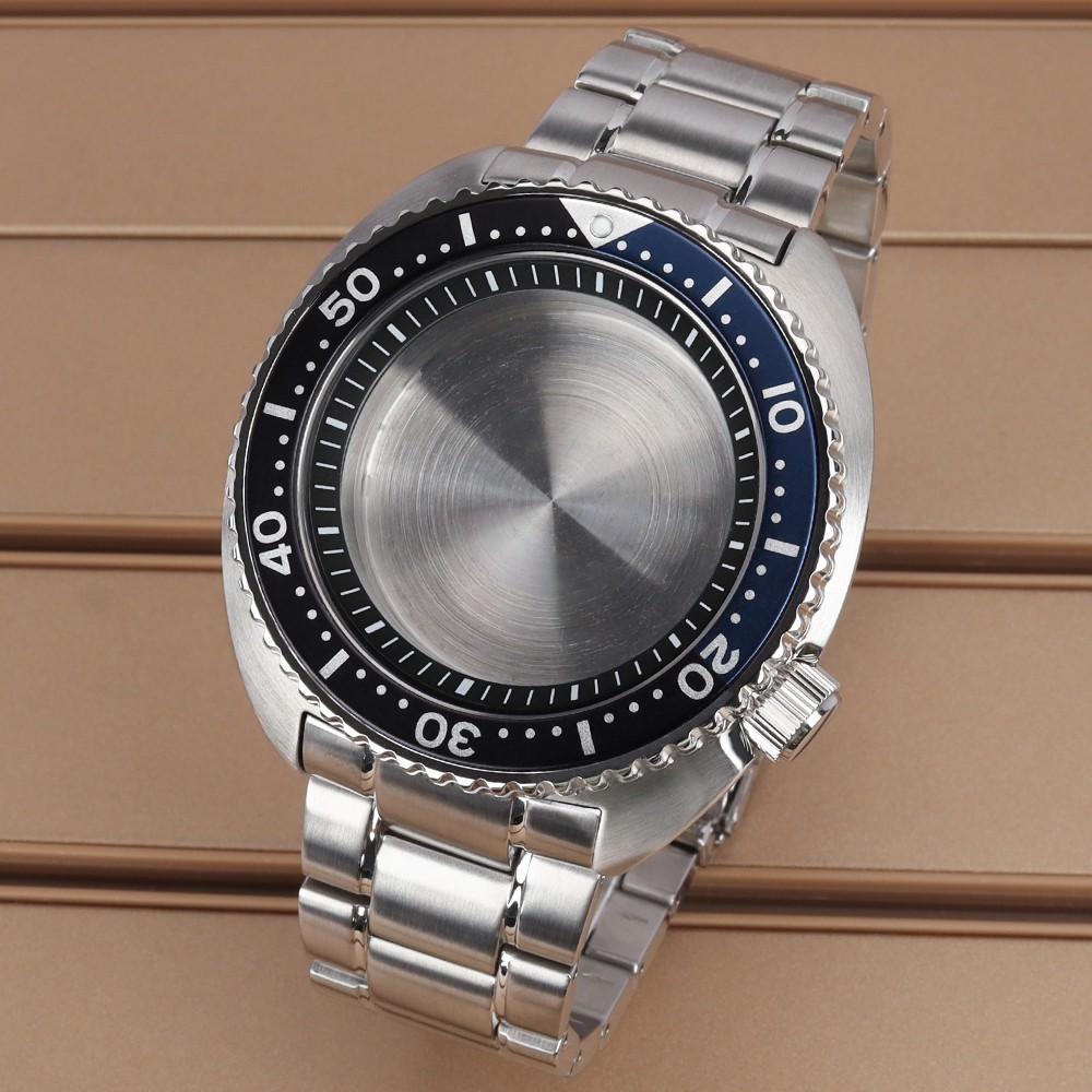 FEIYASHI 45mm Men’s Diver Watch Case Strap SKX007 SKX009 Style For Seiko NH35 36