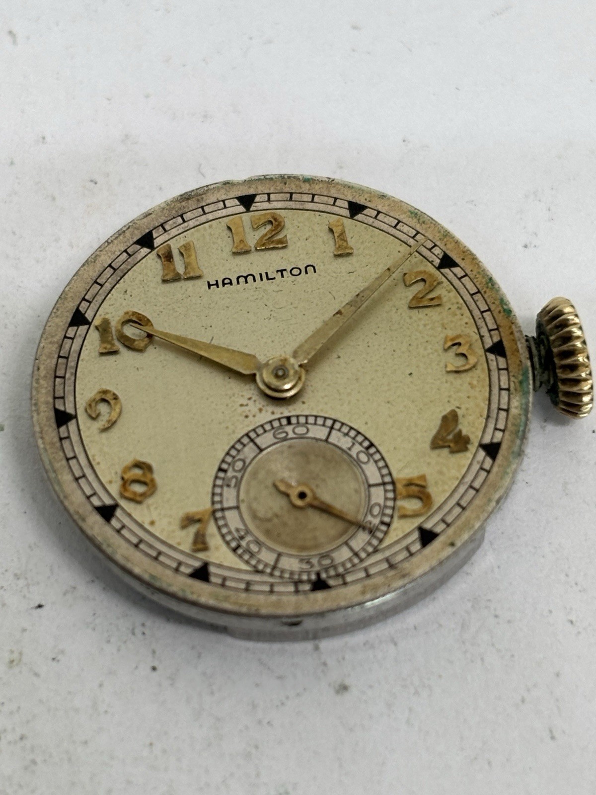 Hamilton 987s 17J Watch Movement *Not Running*
