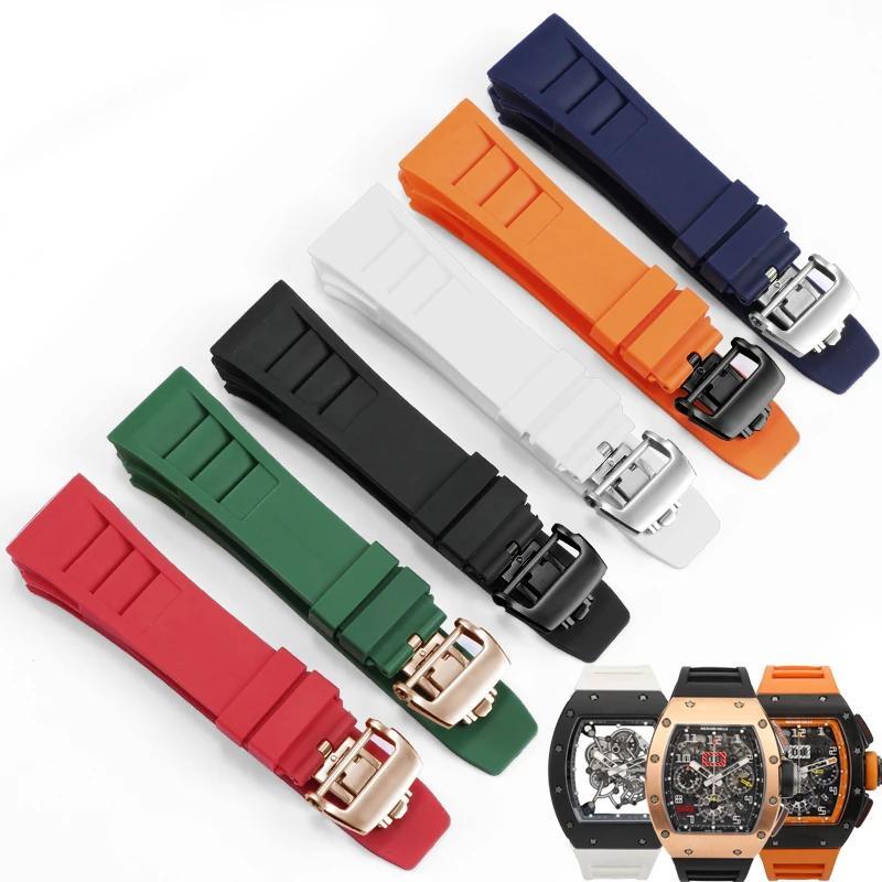 Rubber Watchband for Richard Mille Strap for Rm011 Mille Bracelet Watch Band