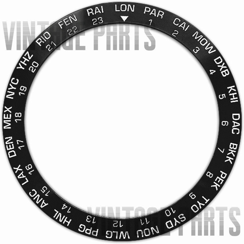38mm Black Ceramic Slope Watch Bezel Insert Fit For SKX Mechanical Wristwatch