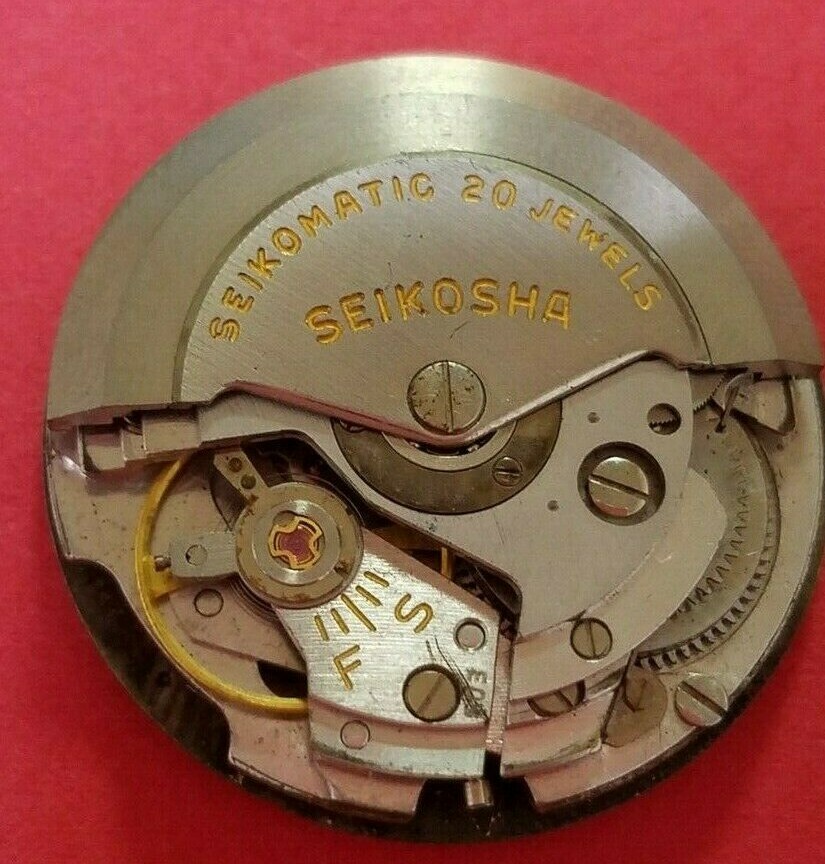 rare vintage Seikomatic diashock 20 jewels old movement junk historical gear