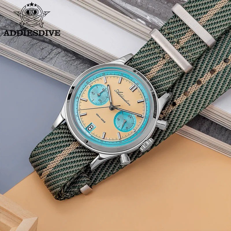 ADDIESDIVE Top Brand Man Watch BGW9 Super Luminous 10Bar Waterproof Bubble Mirro