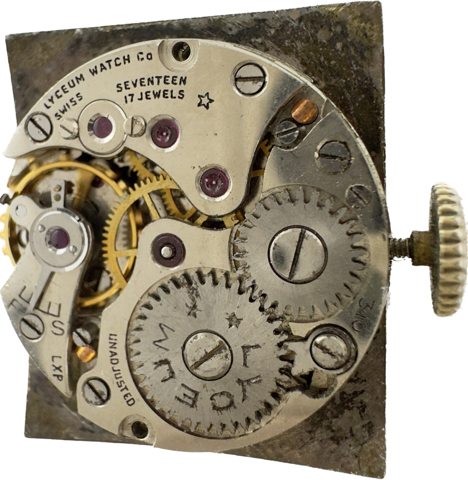 Vintage 19.5mm Lyceum 17 Jewel Mechanical Men’s Wristwatch Movement Caliber 310