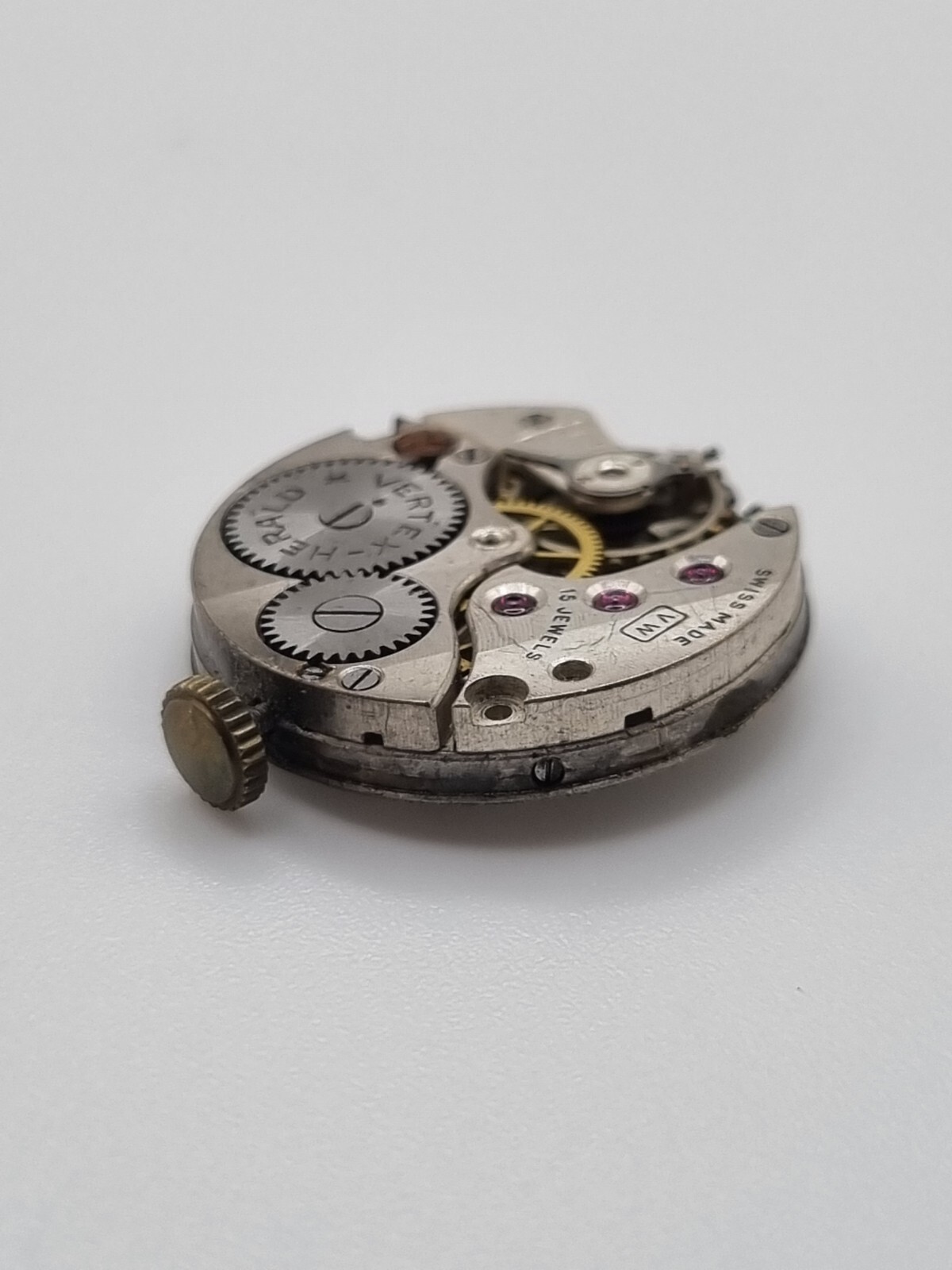 Vertex Herald Manual Wind Watch Movement 15 Jewels Swiss Made 22mm Parts Repair