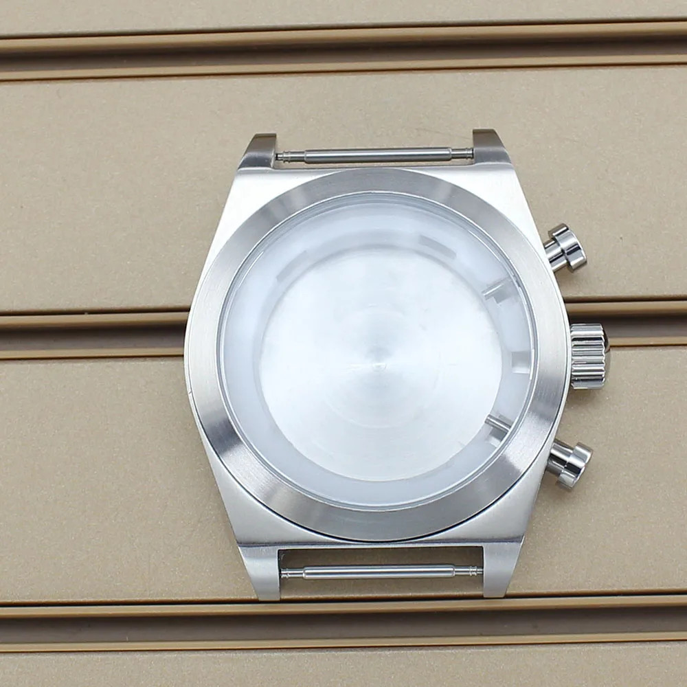 46mm 316L Stainless Steel Watch Case For Miyota OS00 Movement Watch Repair Parts