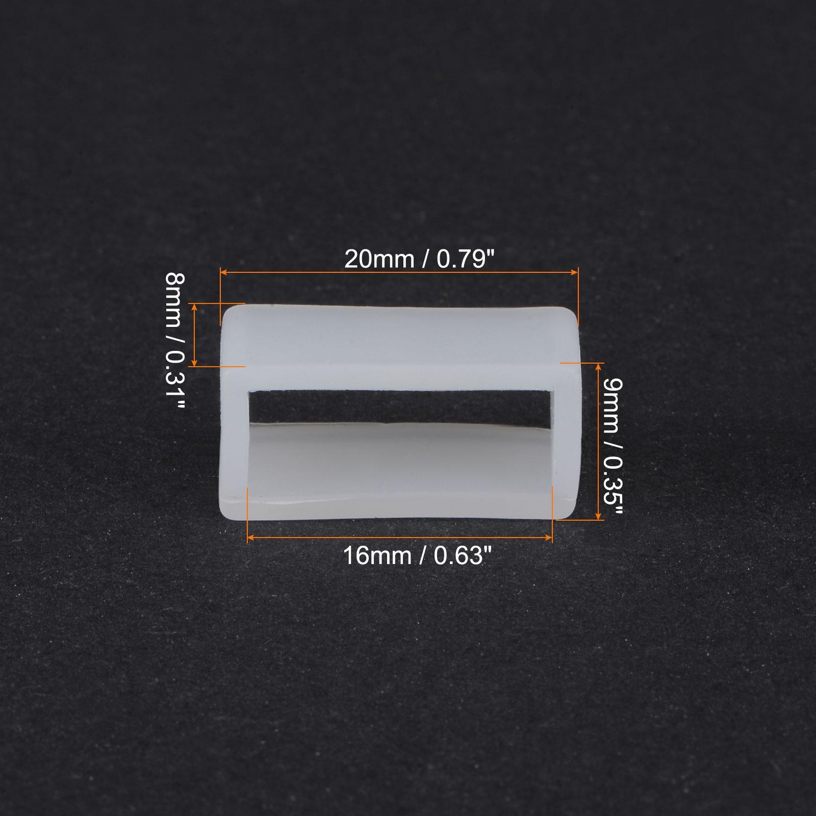 Watch strap Slots strap, for 16mm watch strap, transparent 4pcs