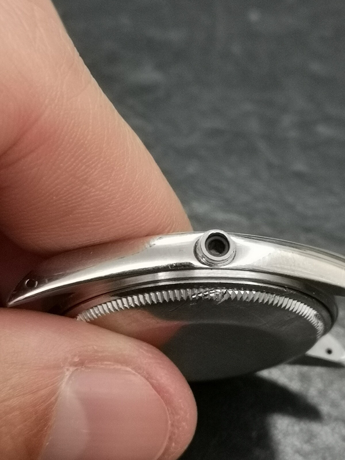 CROWN TUBE CASEBACK FOR ROLEX DATE 15000 – CASE, CASEBACK, CROWN TUBE