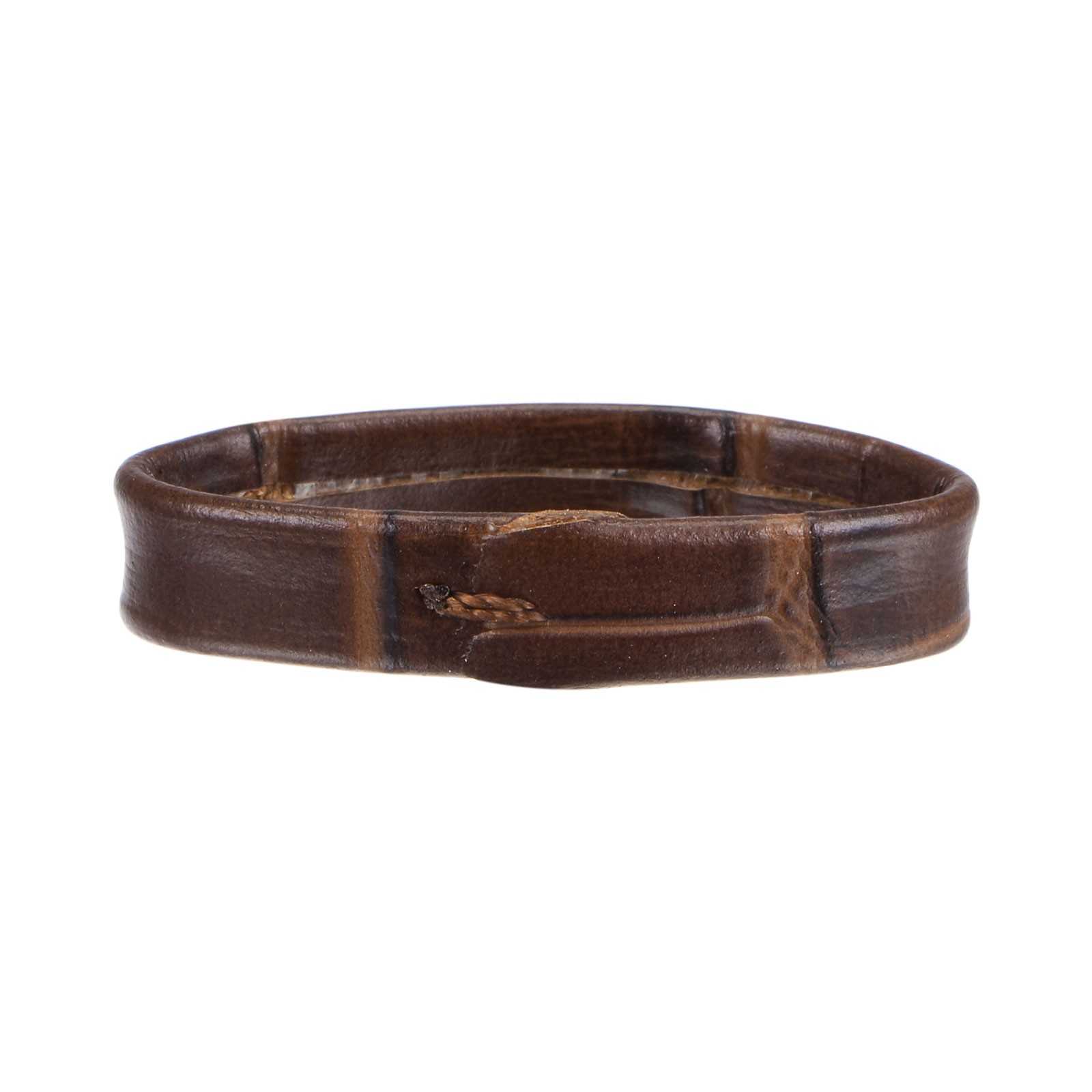 4pcs PU Leather Straps Retained Oring Guardian for 26mm Width, Dark Brown