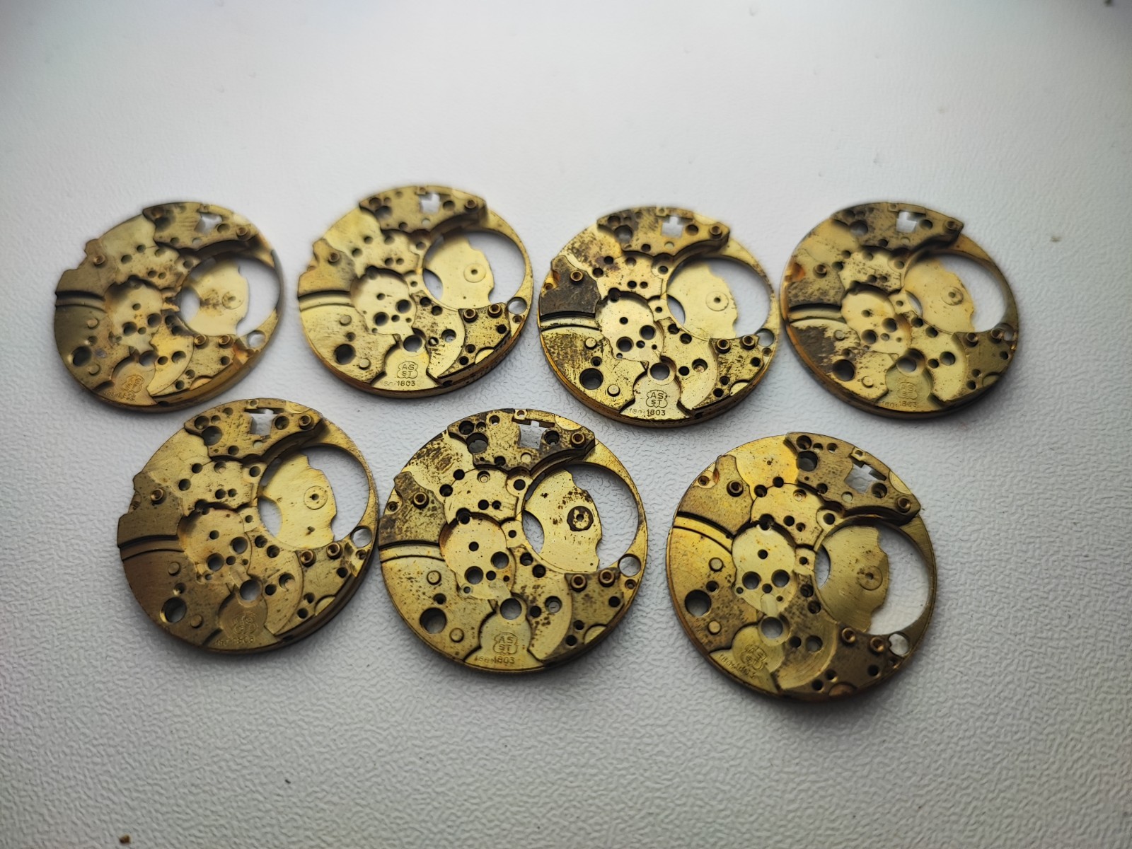 AS ST 1803 Watch Main Plate Platinum 23.6mm x1 for buy