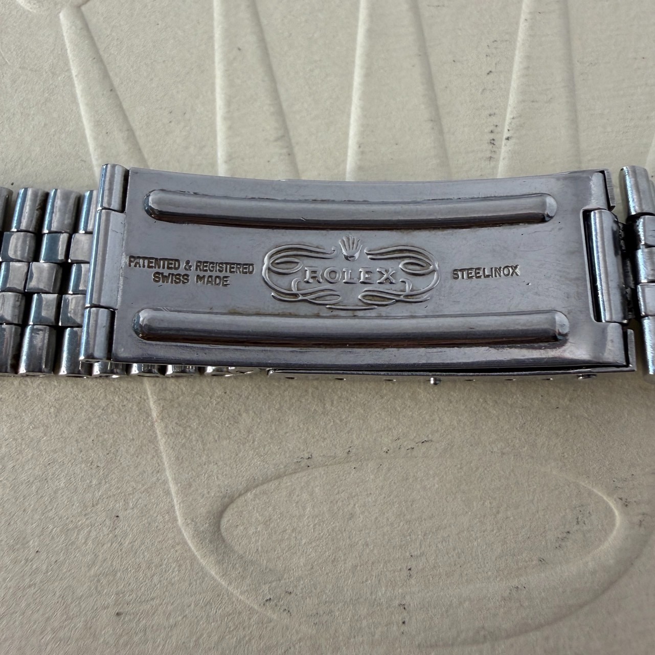 ROLEX Link Old Jubilee bracelet 55 SS 20Link 100%Authentic C8303