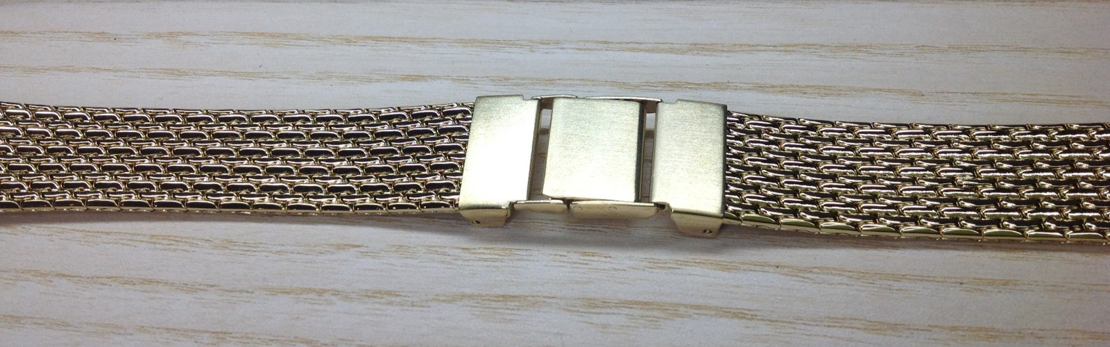 Seiko Gold Plated Stainless Steel Watch Band / Strap – 19mm – Genuine – B1695A