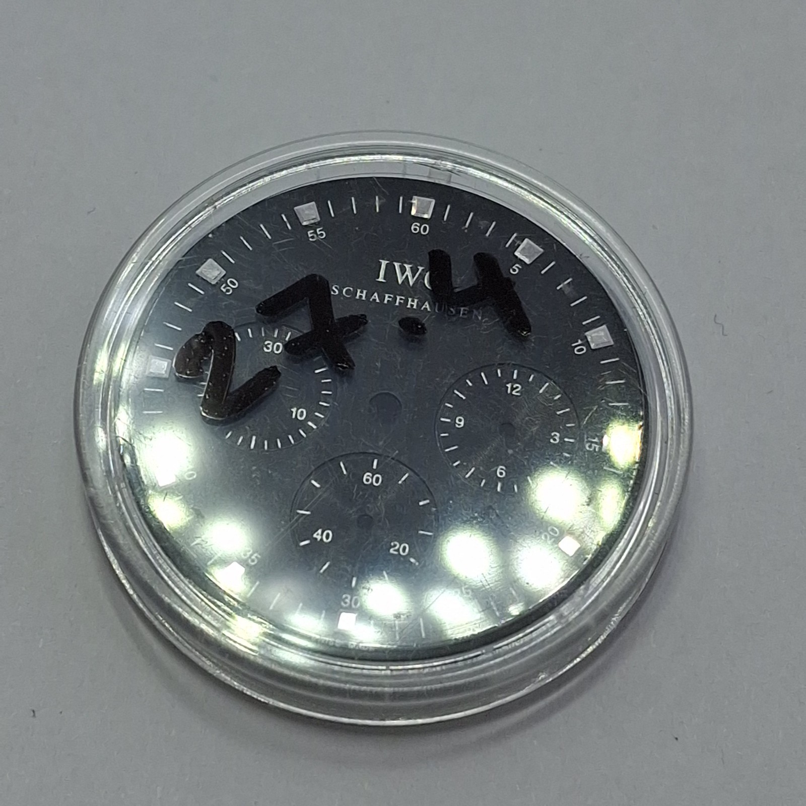 IWC International Watch Co 27.4 mm Dial Watch Parts Part Swiss Made #X7
