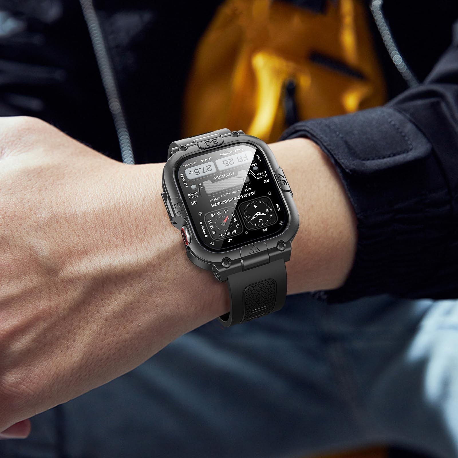 Dsytom Waterproof Case with Band Compatible for Apple Watch Band 45… Fast Ship