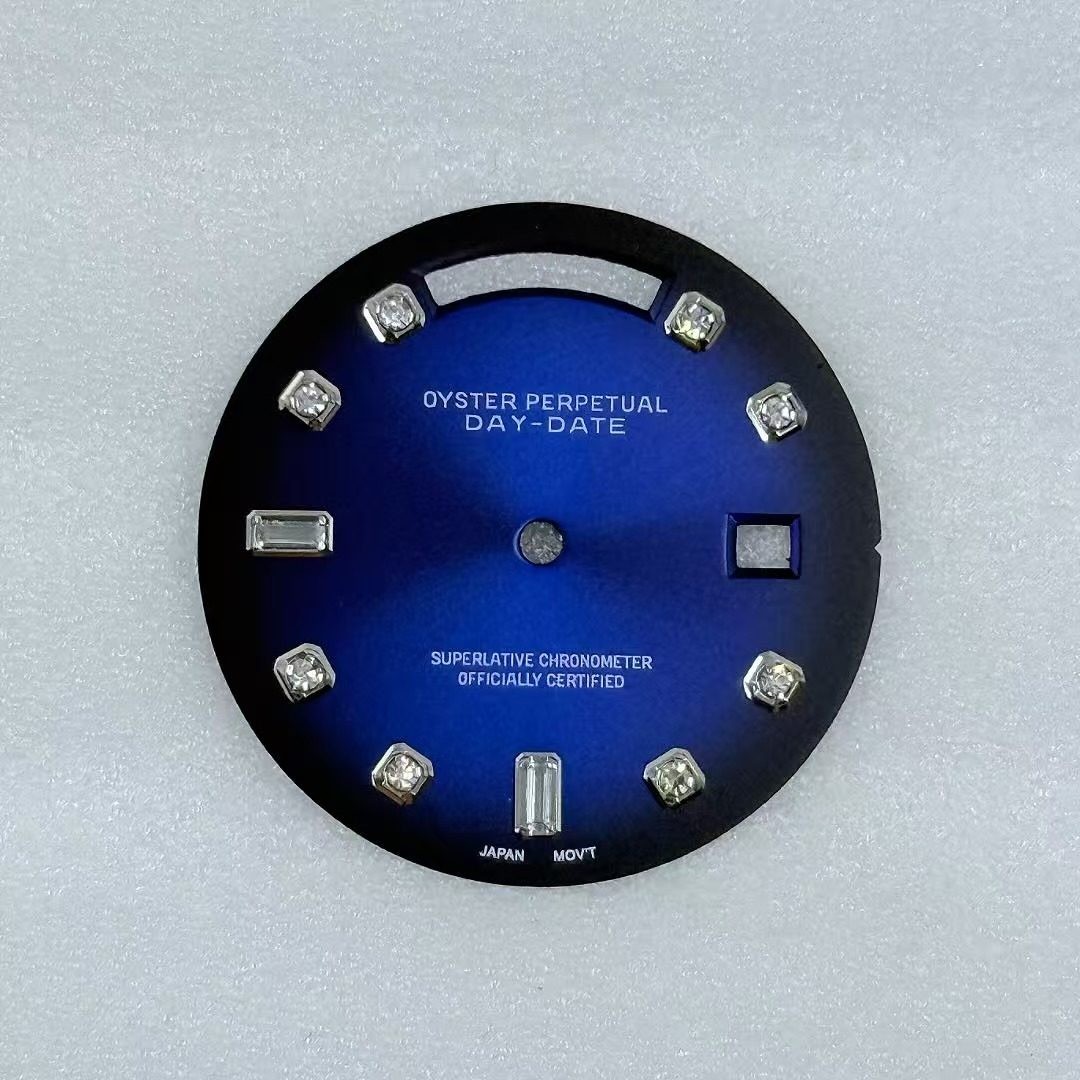 31mm Gradient Color Watch Dial Double Calendar No Lume for 8285 Movement