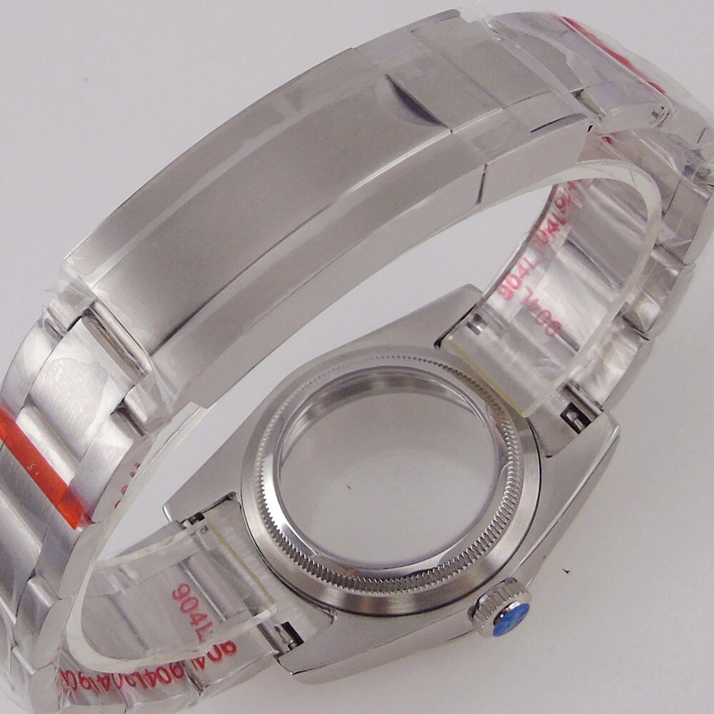 36/39mm Round Poilshed Stainless Steel Diver 20ATM Watch Case For NH35 NH36 Move