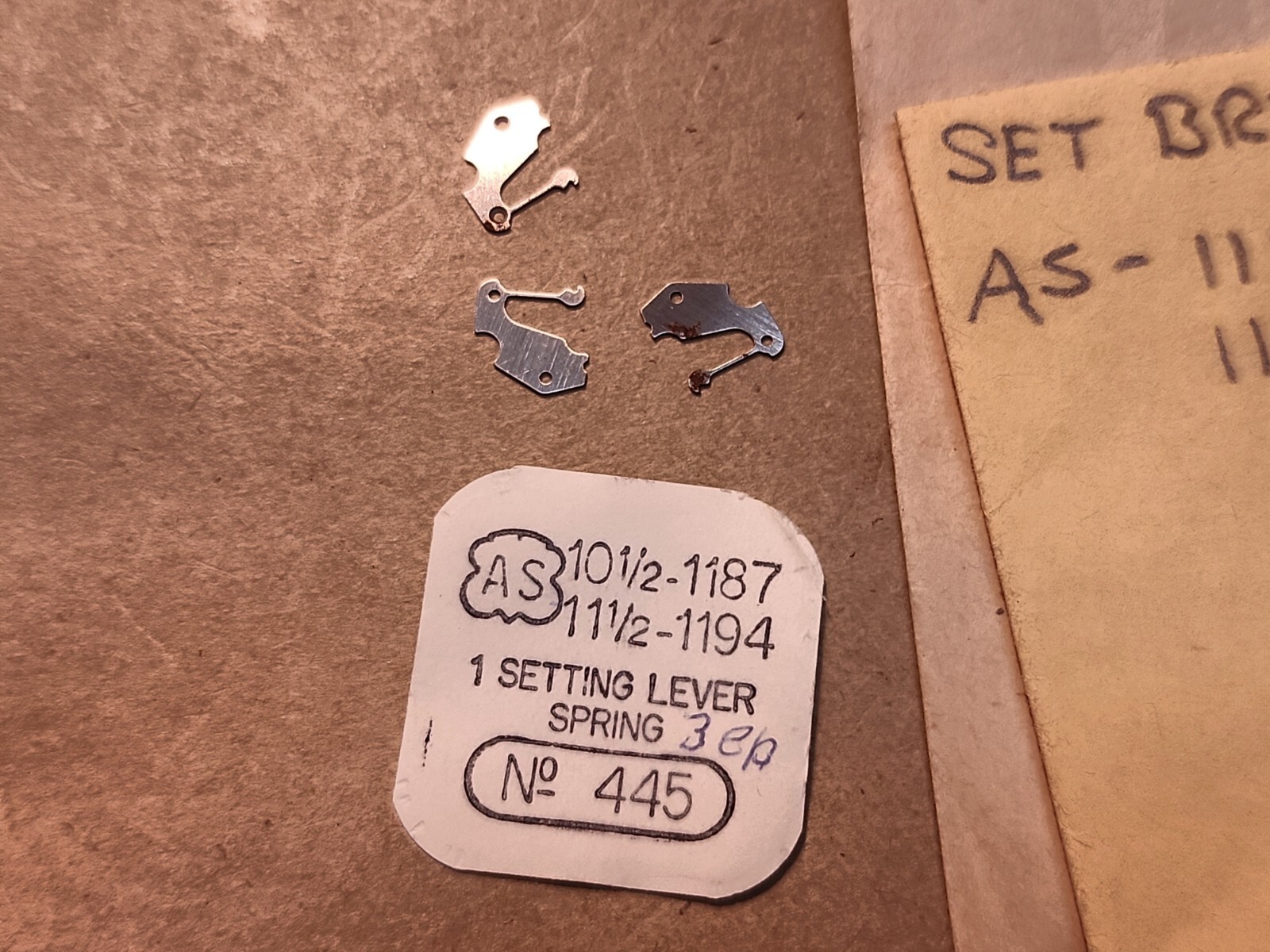 Small Lot Of AS 1187 & 1194 Stems & Set Bridge Parts