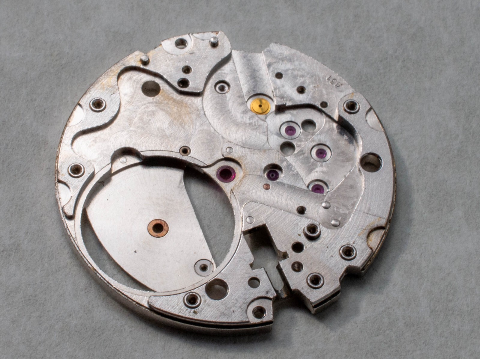 Longines 431 0100 Main Plate Parts, Repair