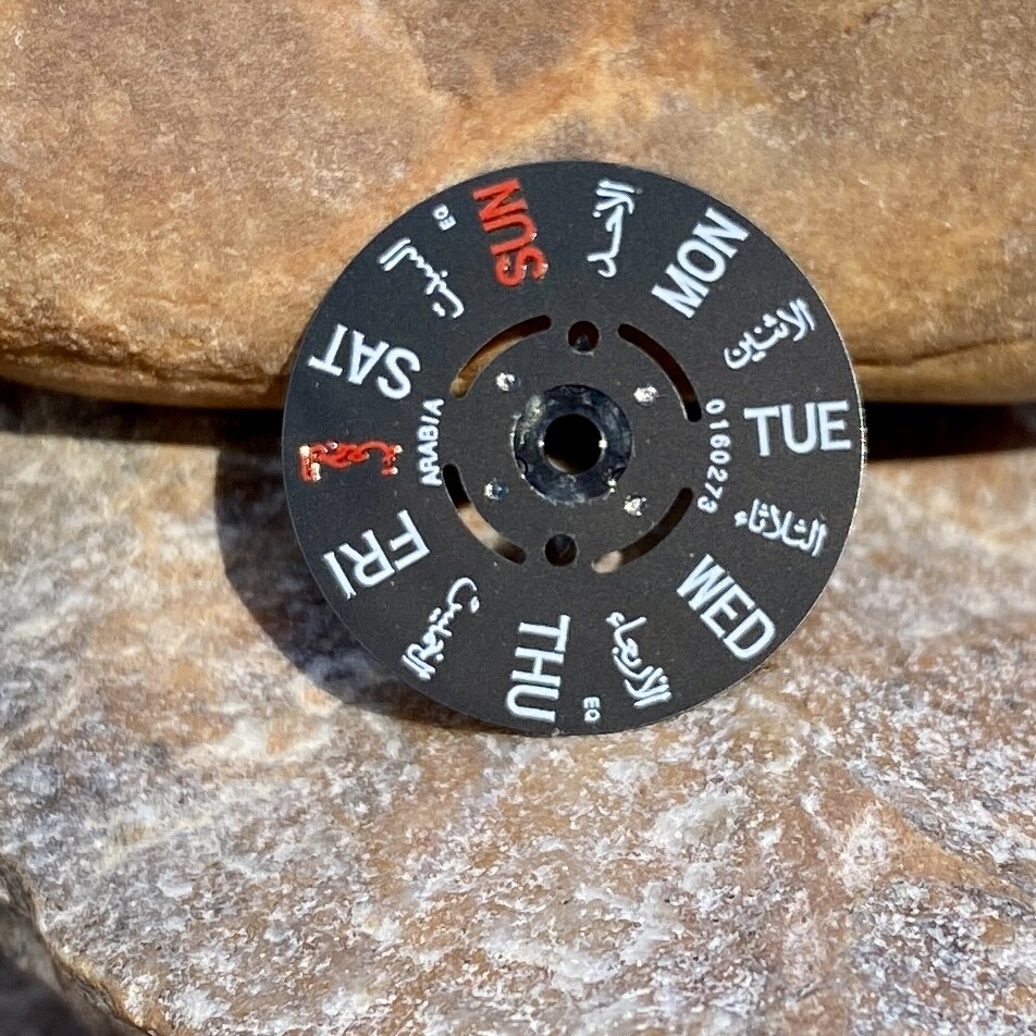 Genuine Seiko Black Day Wheel Disc 3 o’clock from 7S36 English+Arabic~US Seller