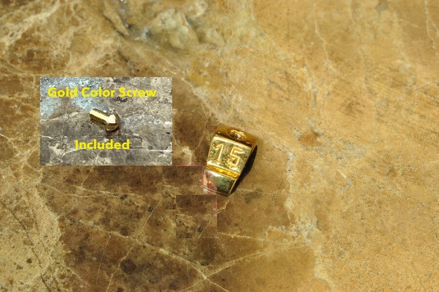 Rider Tab Steel or 18k Gold 15 30 45 12 Dot Watch Parts with steel screw S E W