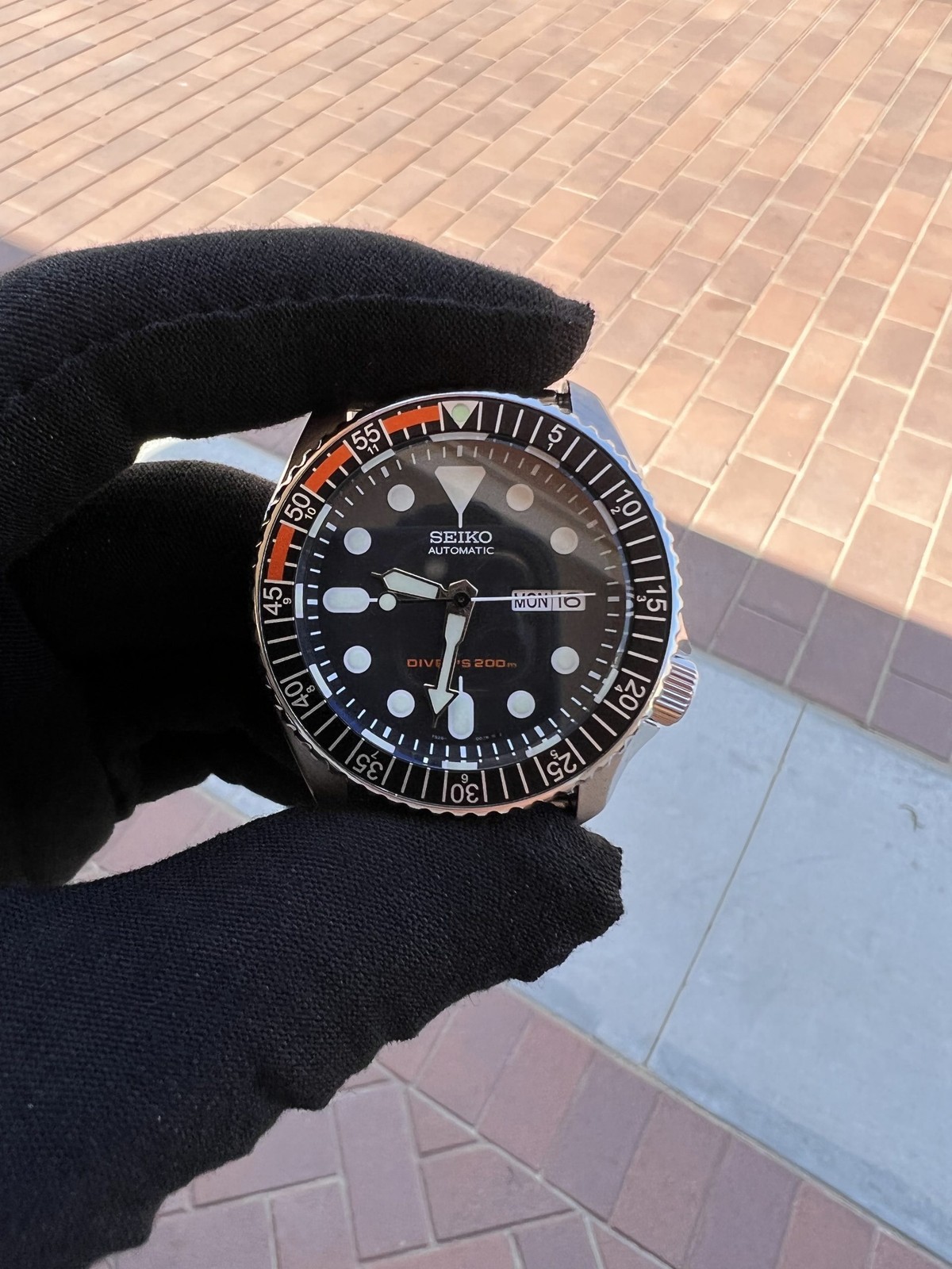 SKX007/SRPD Flat Bezel Insert – Orange/Black/Silver – 5/55 – CT6105