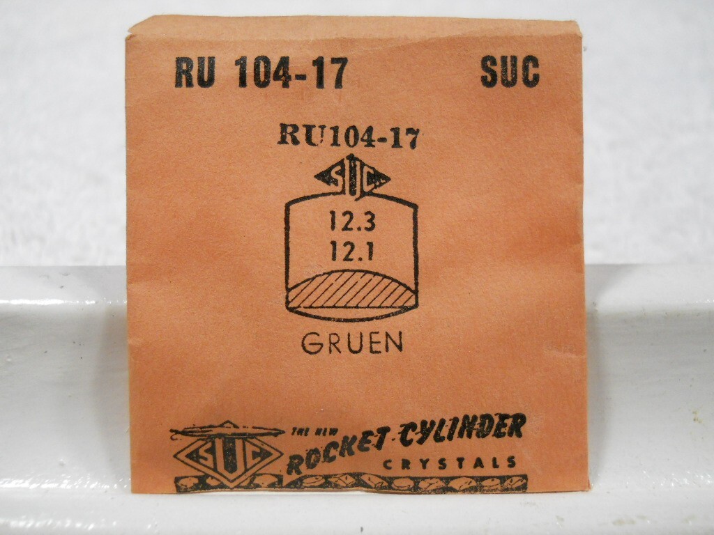 SUC RU104-17 Watch Crystal Ft Gruen Antoinette Brittany Charenton 12.3 x 12.1 mm