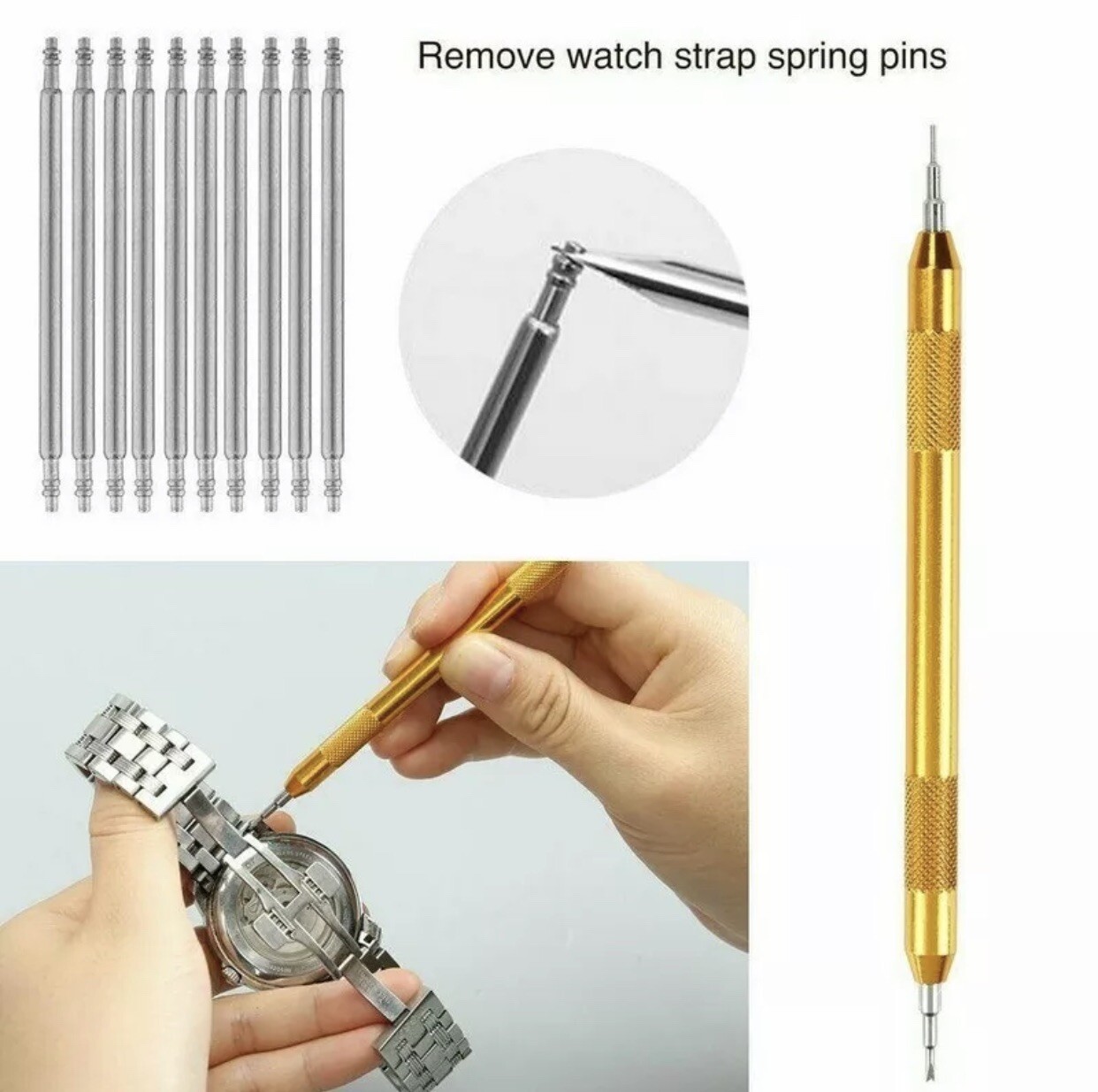 WATCH STRAP CASE SCREW BACK BAND CHANGING TOOL KIT FOR OMEGA SEAMASTER UPTO 55mm