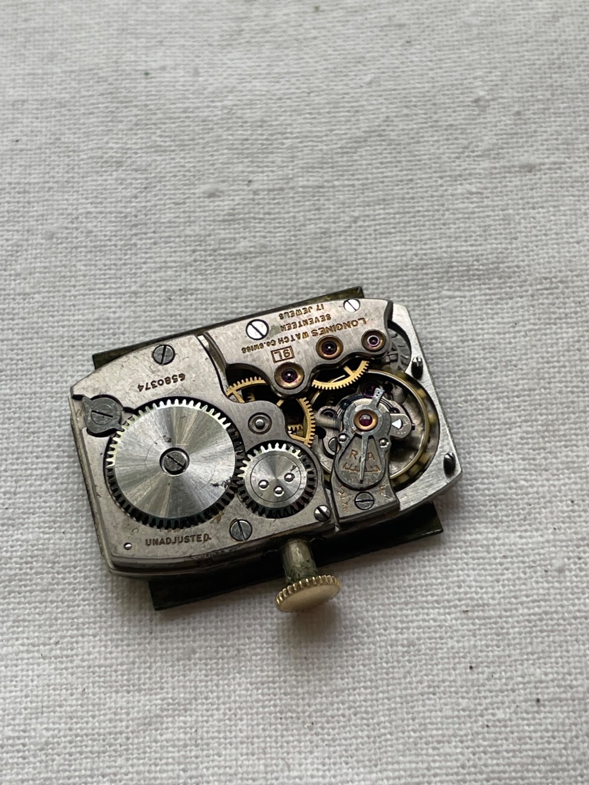 Longines 9L – movement for mens watch RUNS, lot 1806