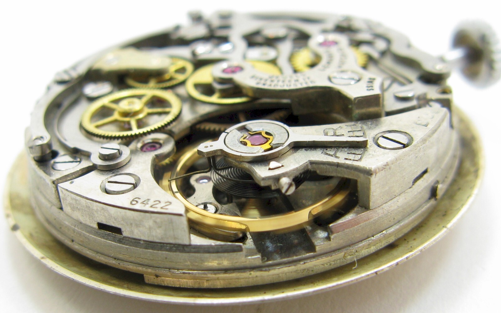 Lemania 27CHRO 321 chronograph part: movement with its dial
