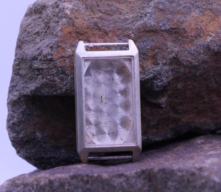 VINTAGE WRIST WATCH TANK CASE 800 SILVER 17.2×32.3mm CASE (CM)