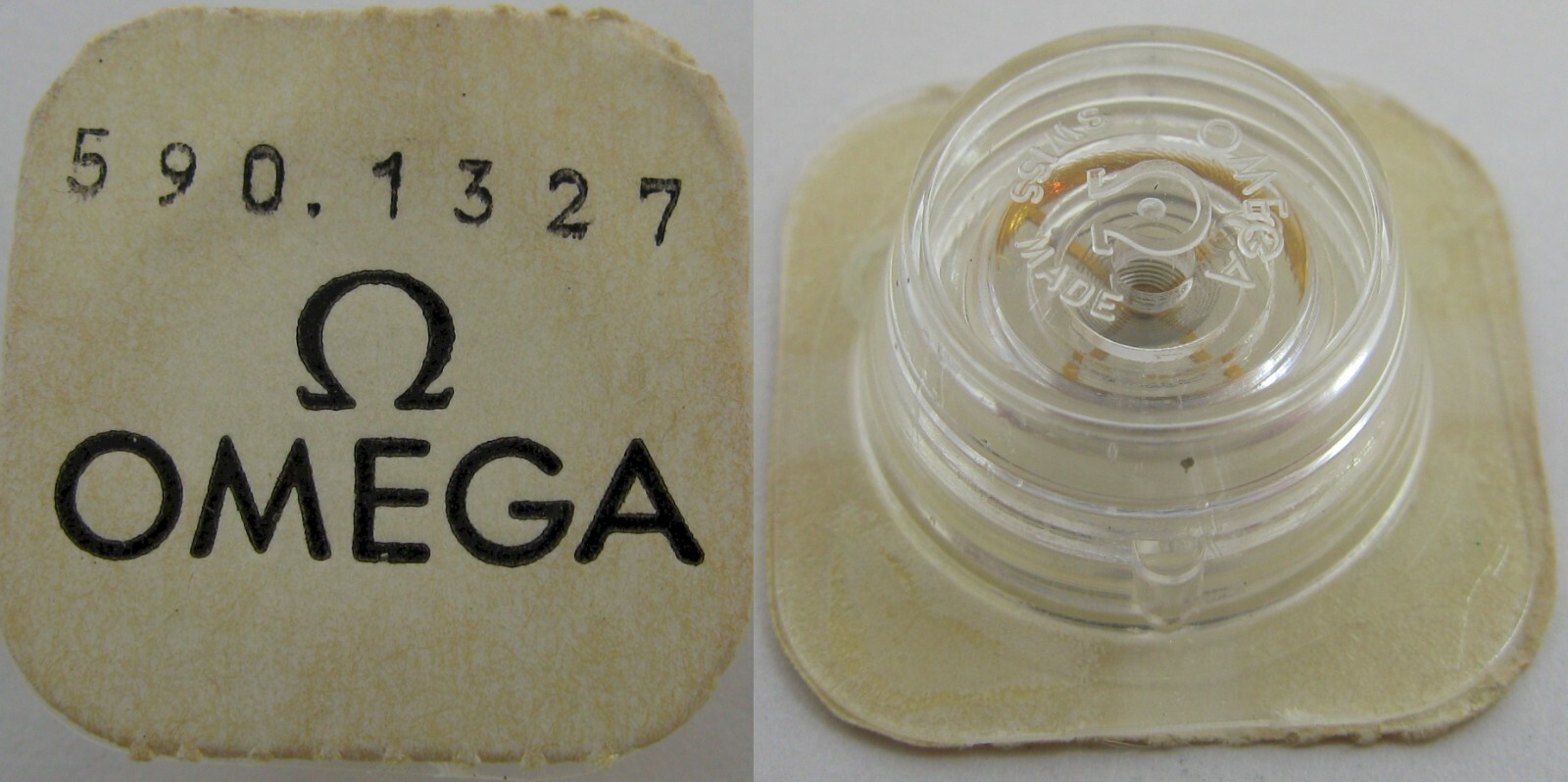 Omega 590 Part 1327 complete balance wheel #721 … New Old Stock …