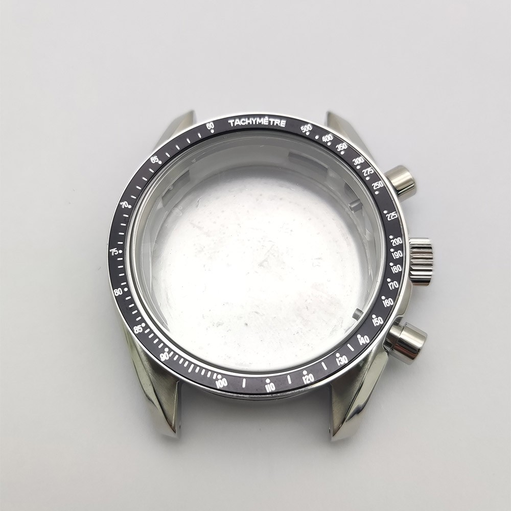 40mm Stainless steel Watch Case Set Multi-functional Timing for VK63 Movement