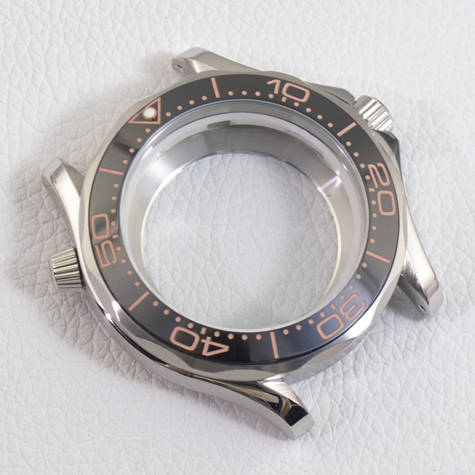 41mm Diver Stainless Steel Watch Case Sapphire Fit NH35 NH36 For Seamaster 300